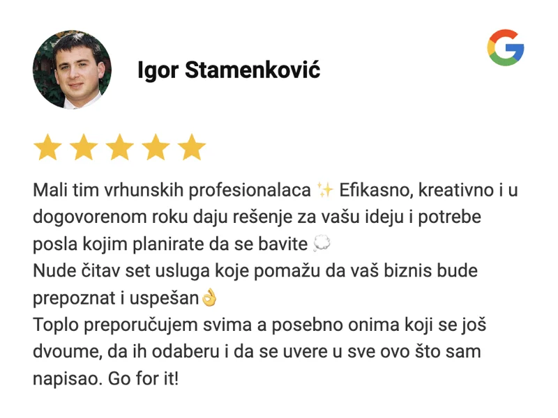 Bewertung von Igor Stamenković