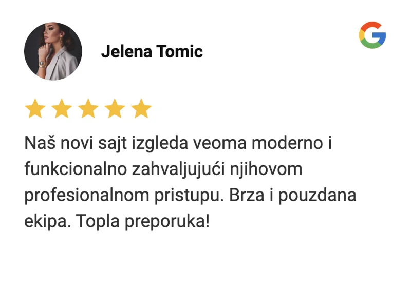 Bewertung von Jelena Tomić