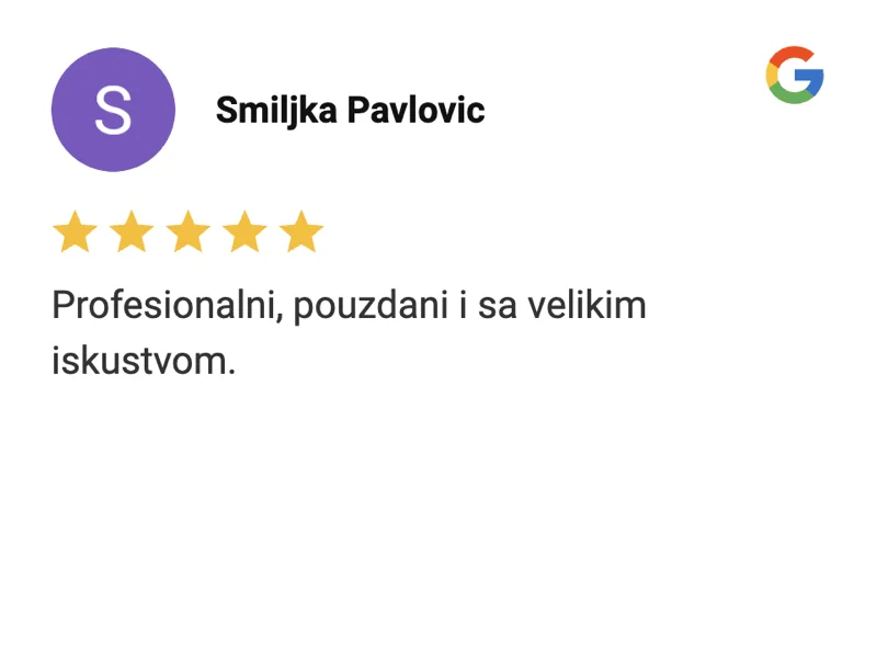 Bewertung von Smiljka Pavlović